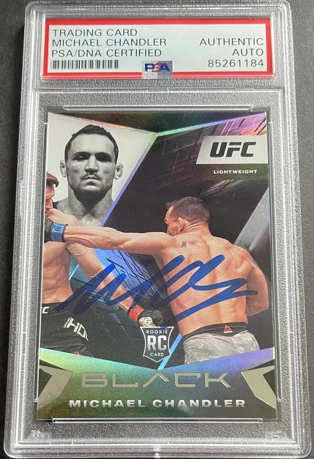 Michael Chandler Signed 2021 Chronicles Black Rookie Card UFC PSA/DNA Slab