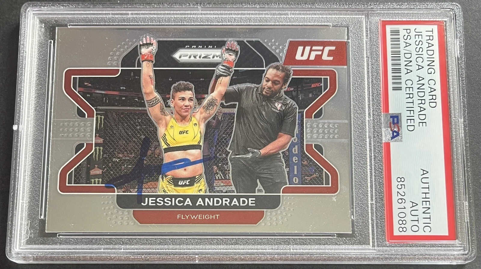 Jessica Andrade Signed Autographed 2022 Prizm UFC Base Card PSA/DNA Slabbed