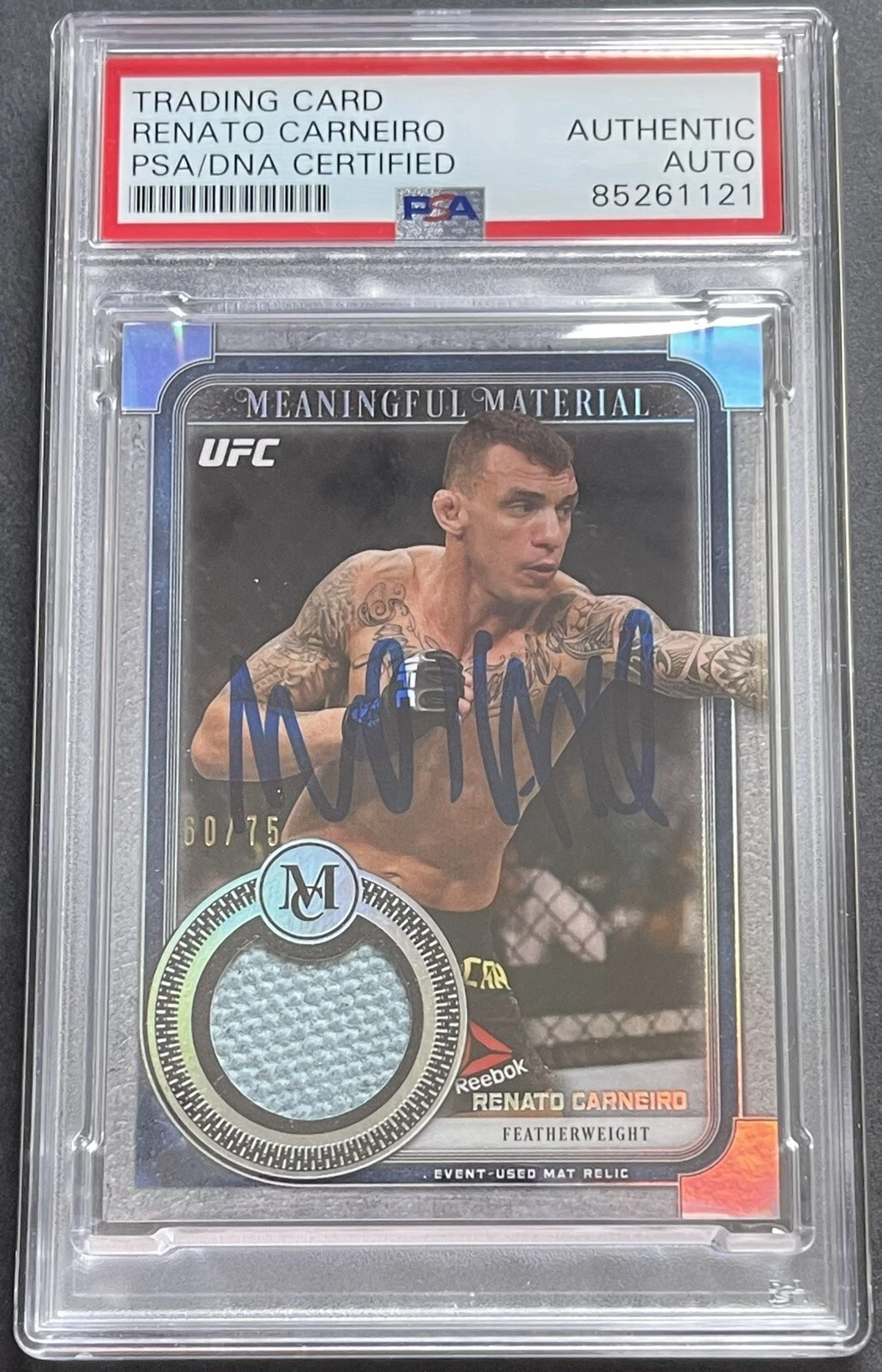 Renato Carneiro Moicano Signed 2019 Museum Collection UFC Rookie Card PSA/DNA