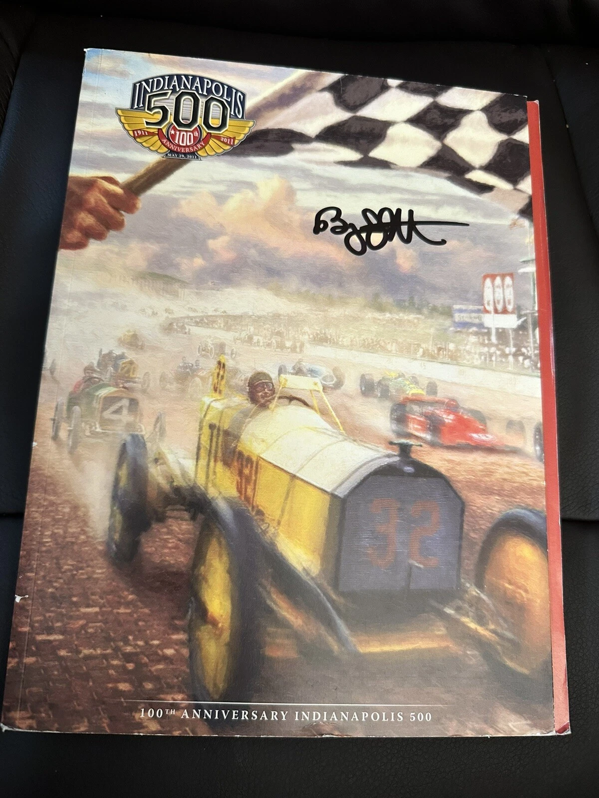 Bryan Herta Signed 2011 Indy Car Program Winning Owner Indianapolis 500