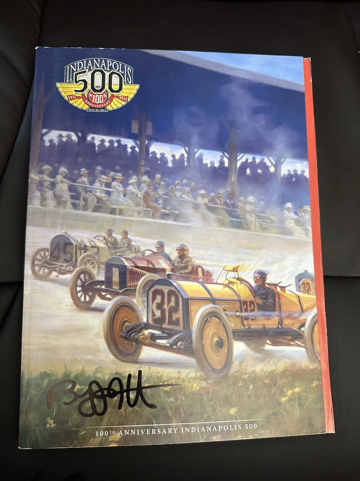 Bryan Herta Signed 2011 Indy Car Program Winning Owner Indianapolis 500