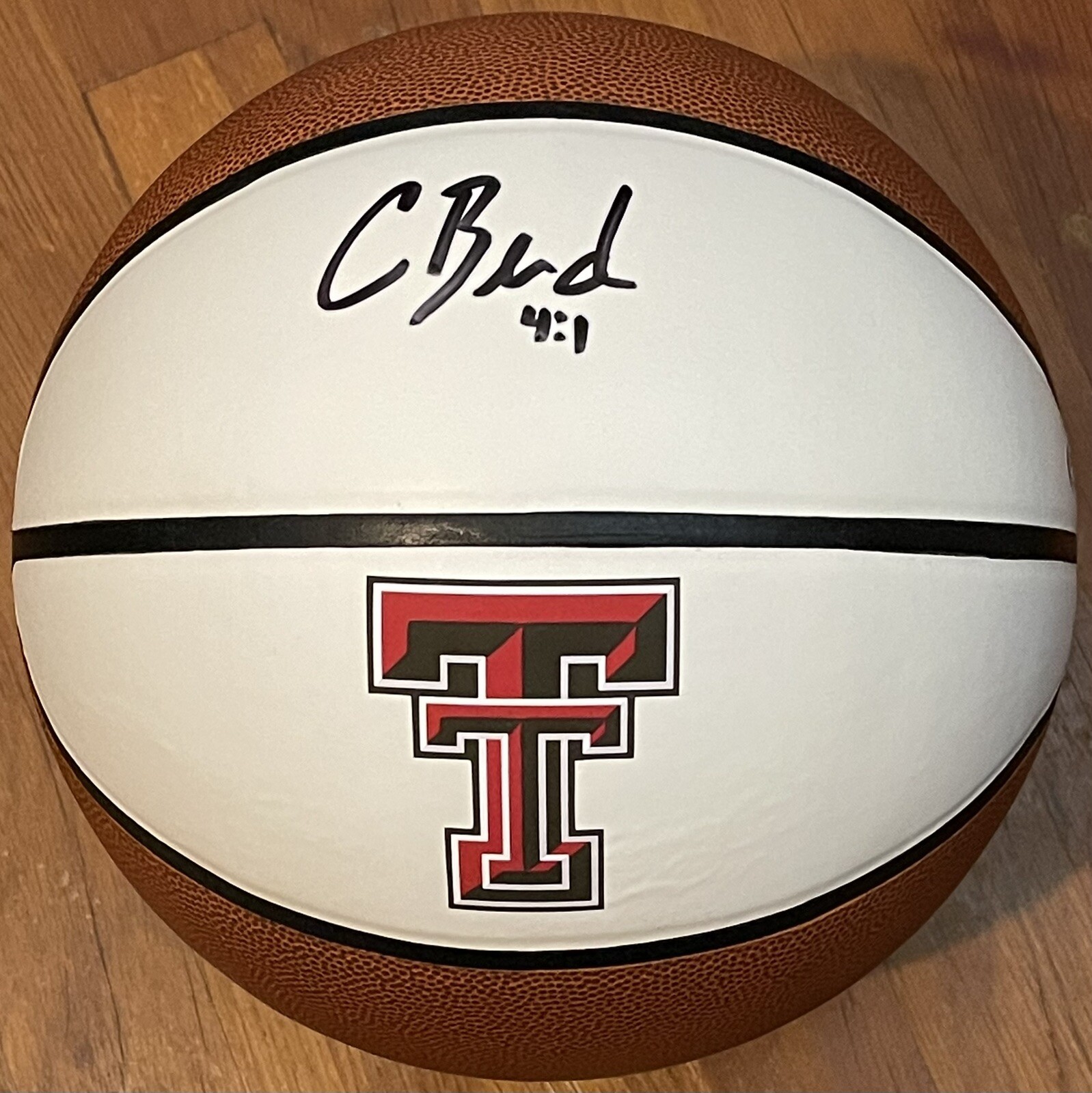 Chris Beard Signed Autographed Texas Tech Red Raiders Logo Basketball PSA/DNA