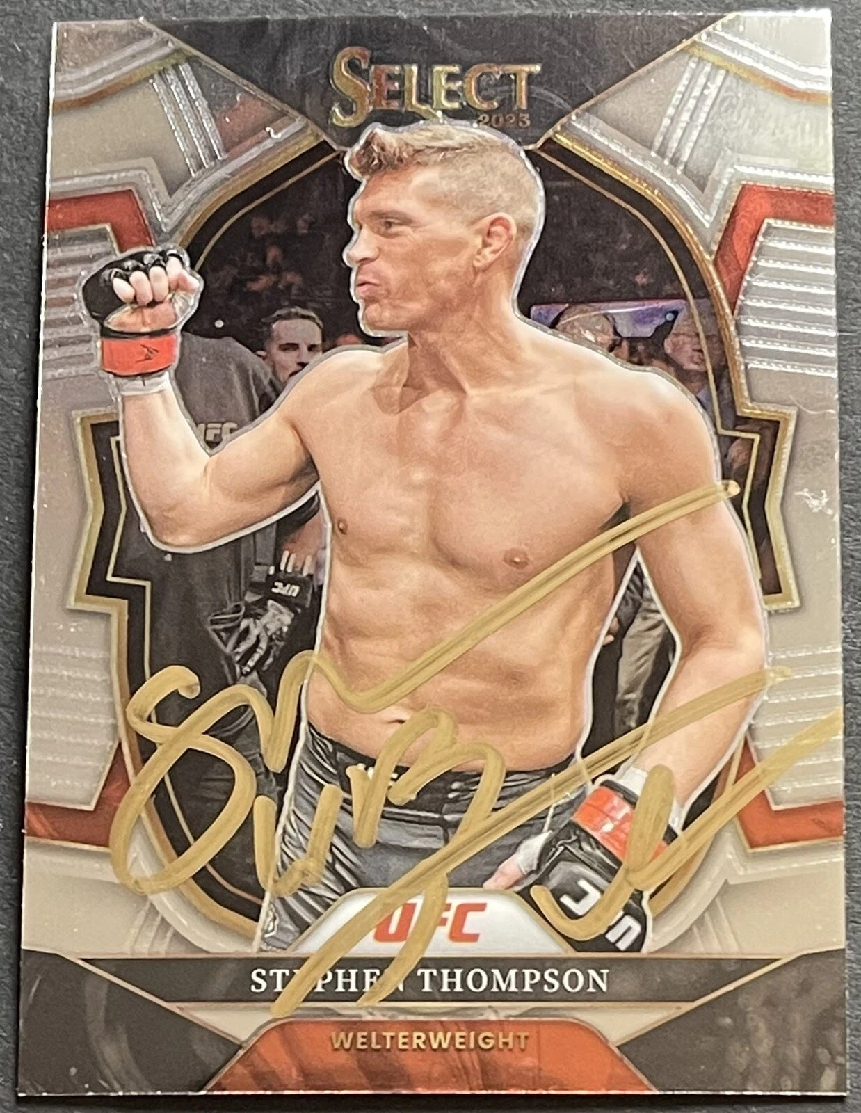 Stephen Thompson Signed 2023 Select UFC Fighter Auto On Card Beckett Coa