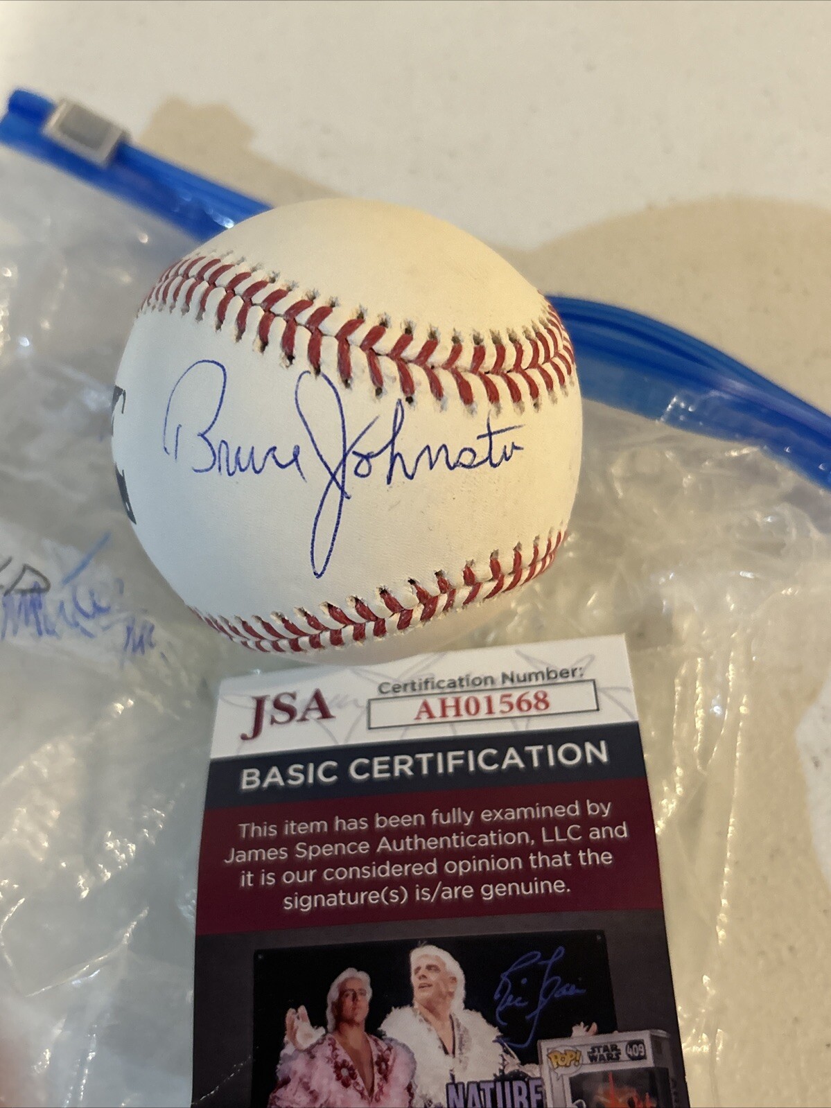 BRUCE JOHNSTON BEACH BOYS SIGNED AUTOGRAPH ROMLB BASEBALL JSA COA BALL MUSIC