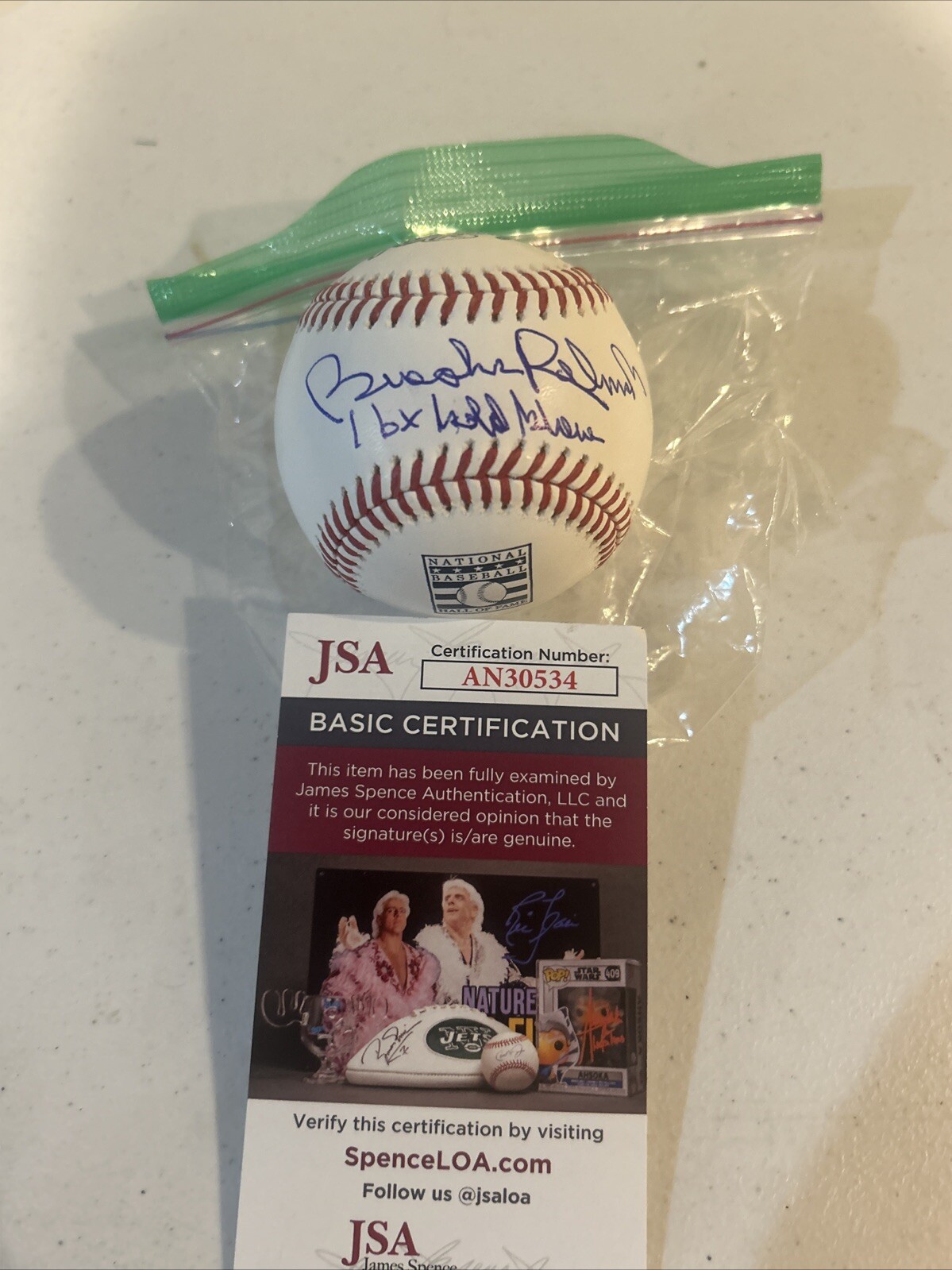 BALTIMORE ORIOLES- BROOKS ROBINSON SIGNED AUTOGRAPH HOF ROMLB LOGO BASEBALL JSA