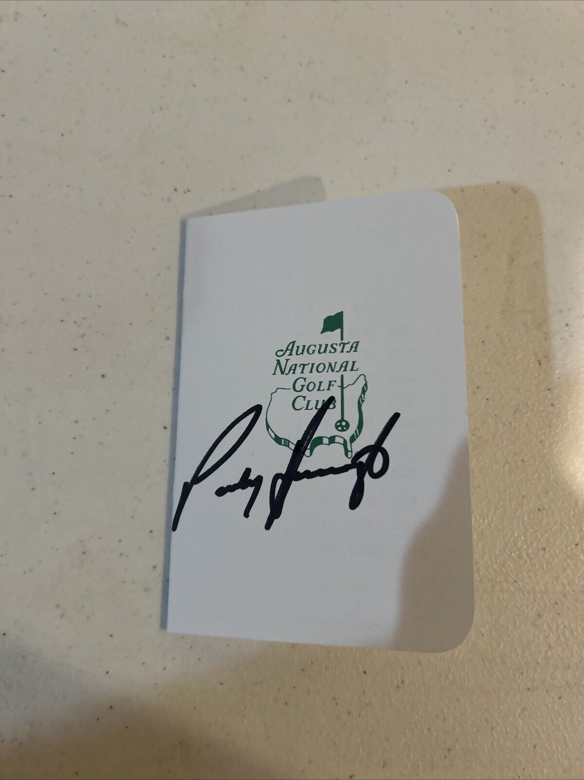 PADRAIG HARRINGTON SIGNED AUTOGRAPH MASTERS SCORECARD COA GOLF CHAMPION