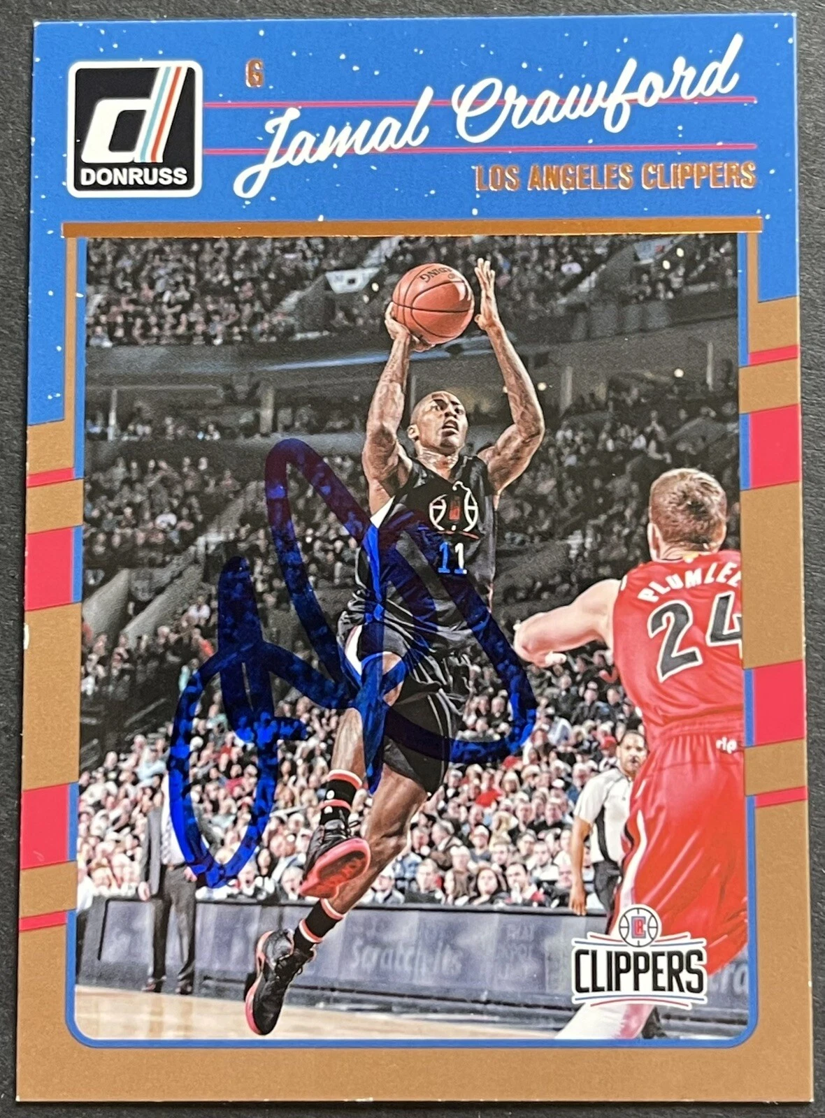 Jamal Crawford Signed Autographed 2016-2017 Donruss Base Card Clippers Beckett
