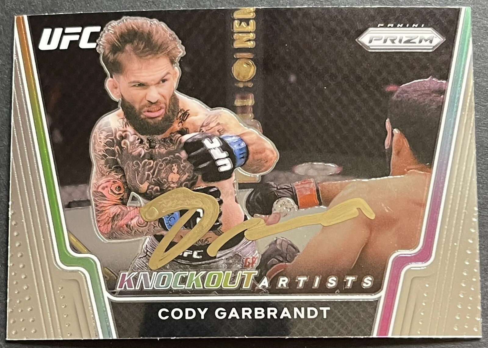 Cody Garbrandt Signed Autographed 2021 Prizm Knockout Artist UFC Card Beckett