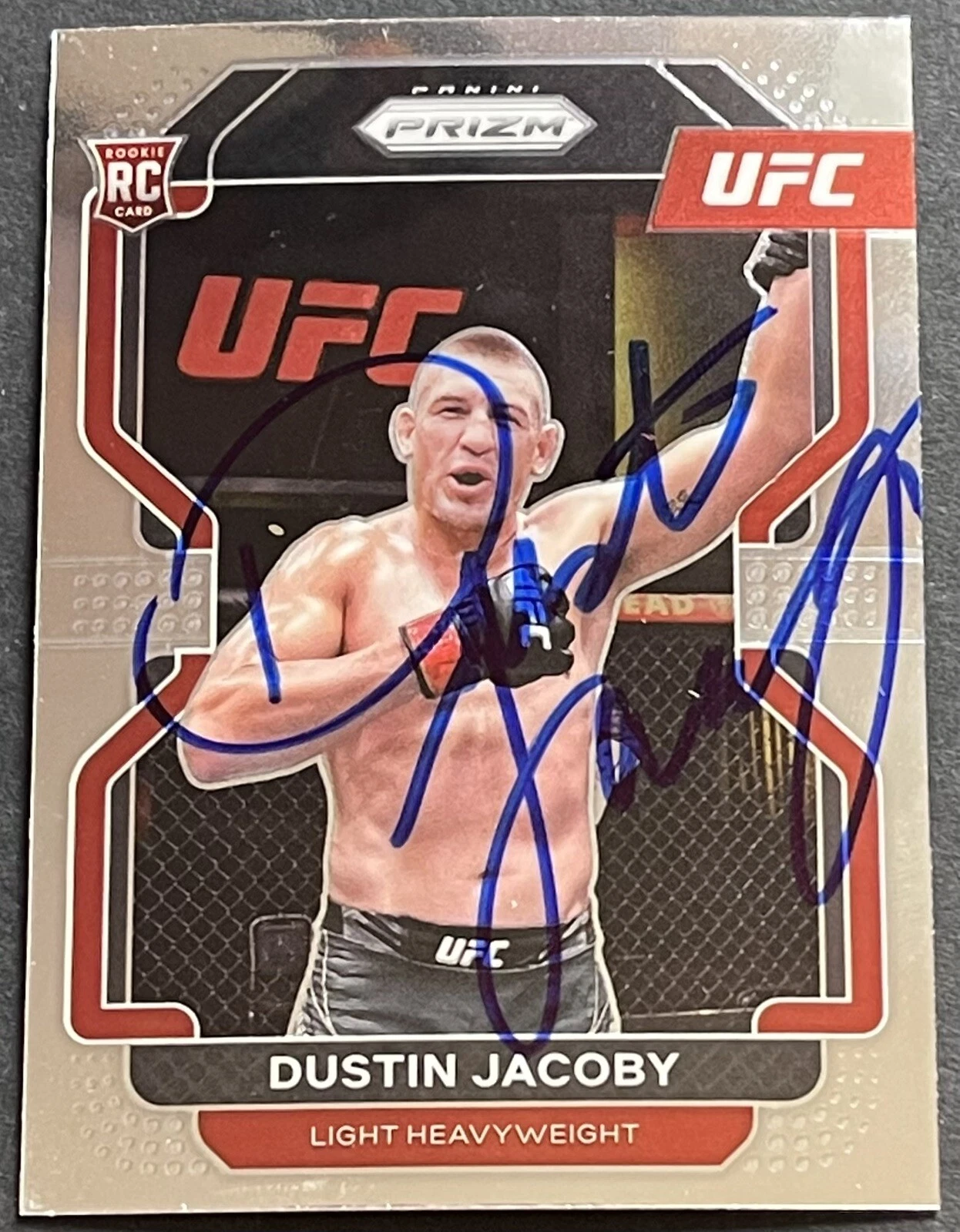 Dustin Jacoby Signed Autographed 2022 Select UFC Base Card Beckett Coa