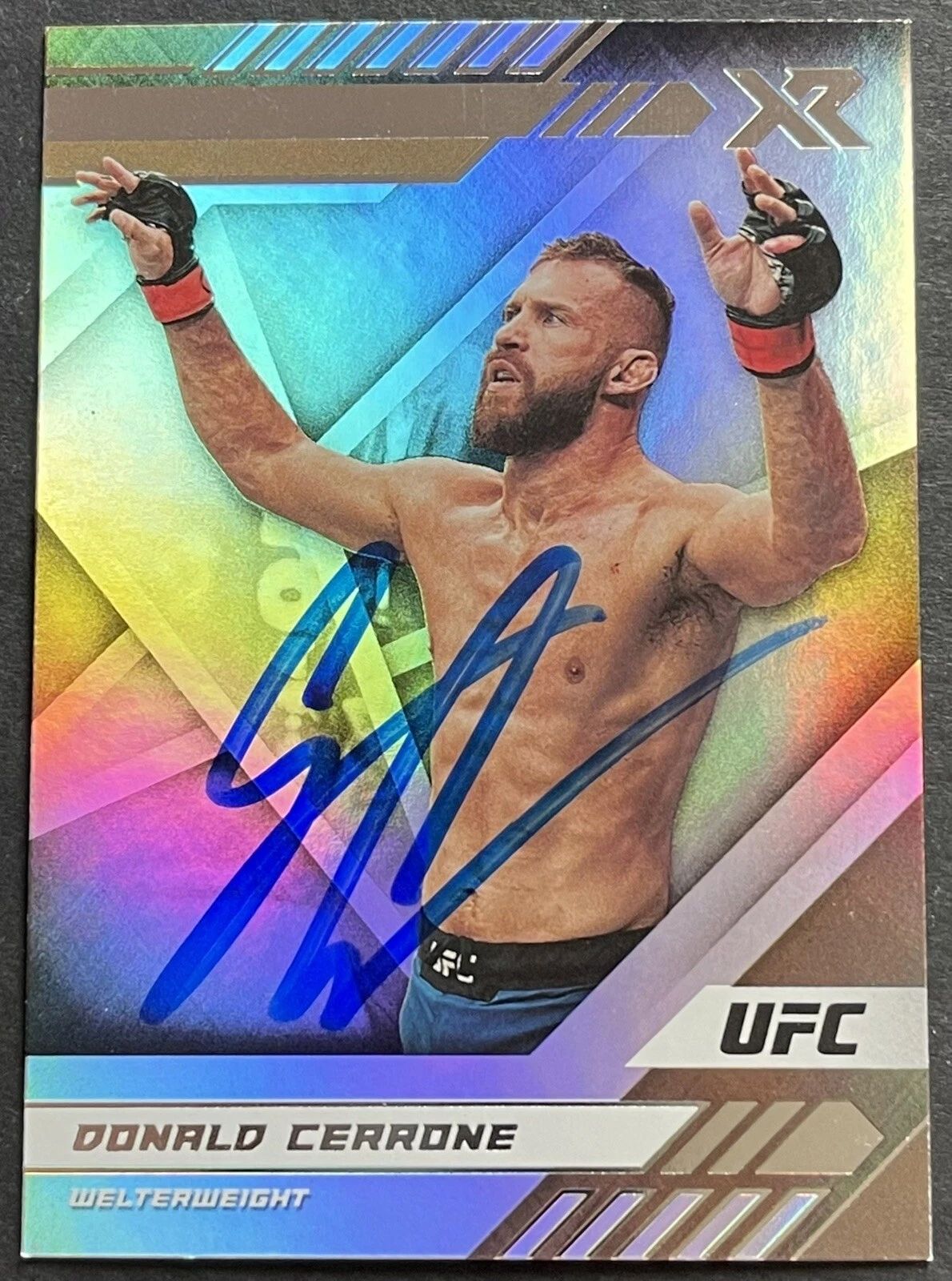 Donald Cowboy Cerrone Signed 2021 Chronicles XR Card UFC Beckett COA