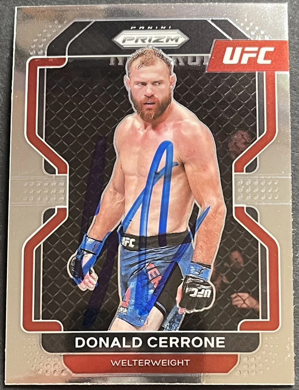 Donald Cowboy Cerrone Signed 2022 Prizm Base Card UFC Beckett COA