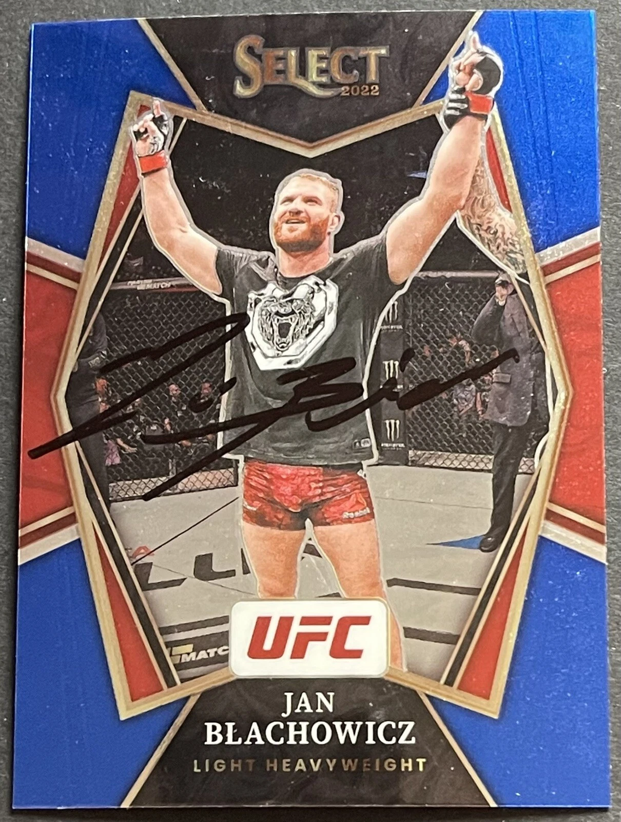 Jan Blachowicz Signed Auto 2022 Select UFC Base Card Beckett Coa