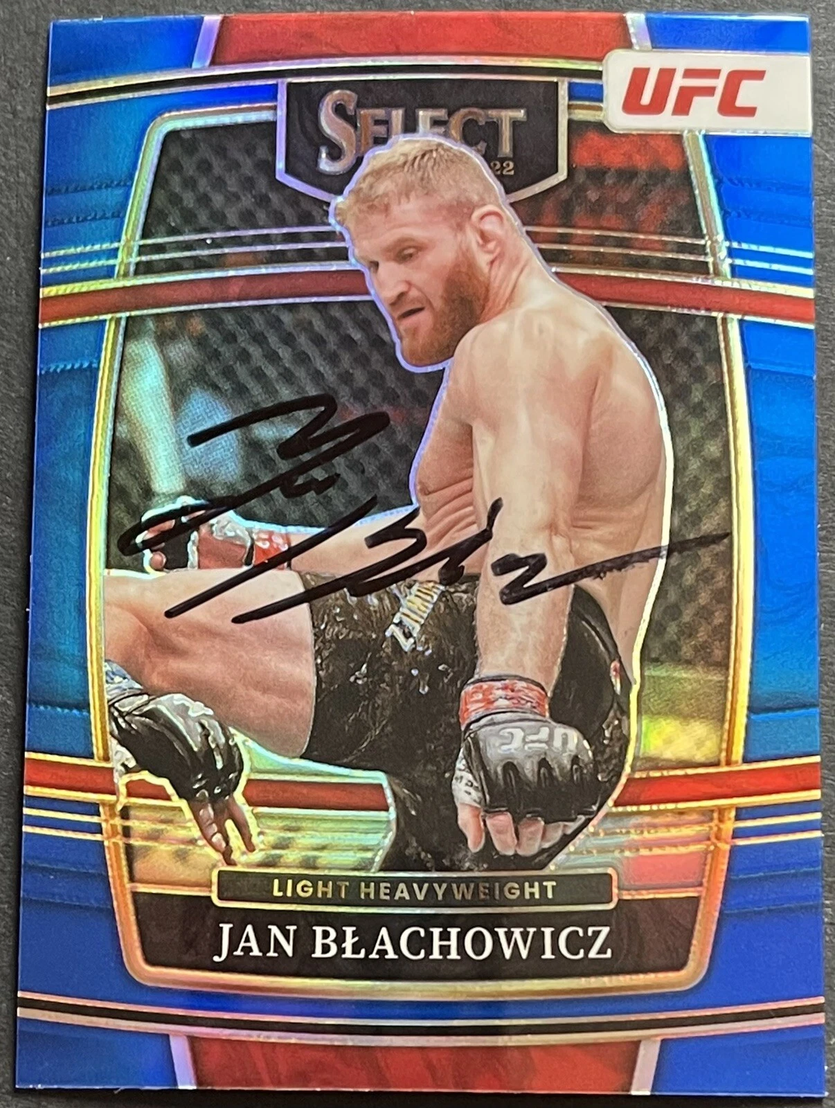 Jan Blachowicz Signed Auto 2022 Select Silver UFC Base Card Beckett Coa