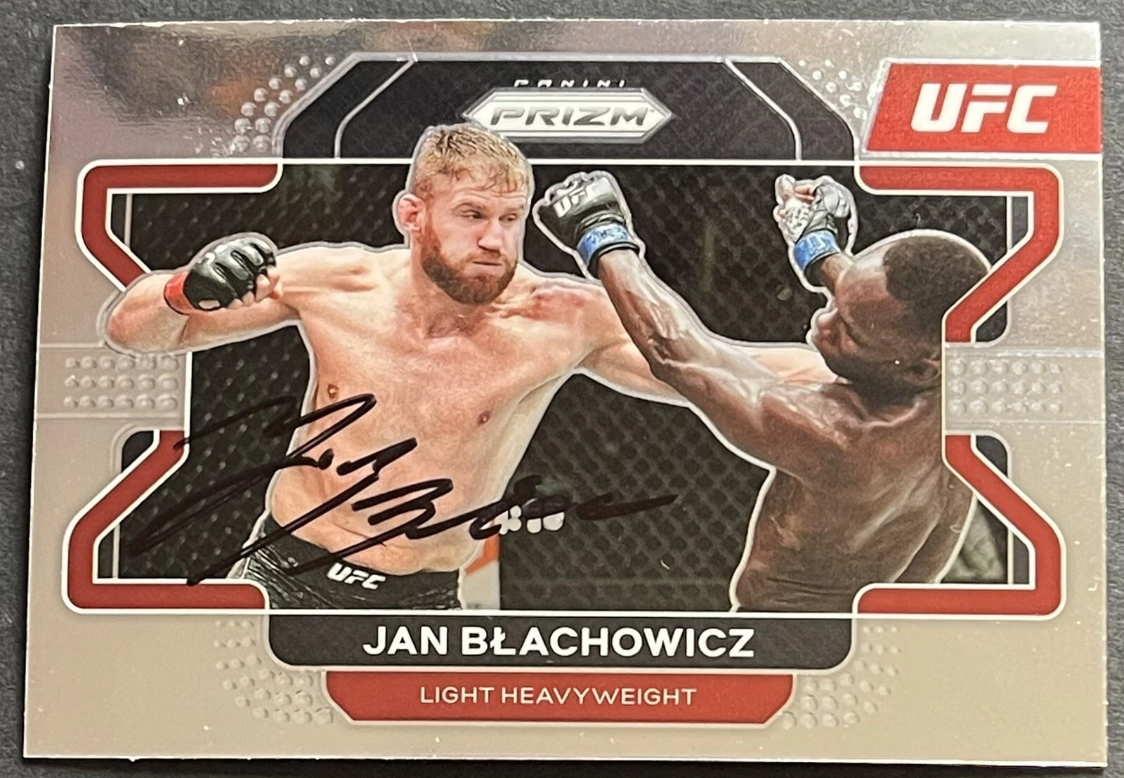 Jan Blachowicz Signed Auto 2022 Prizm UFC Base Card Beckett Coa
