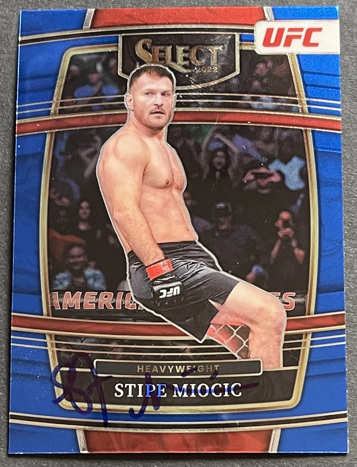 Stipe Miocic Signed Auto 2022 Select UFC Base Card Beckett Coa