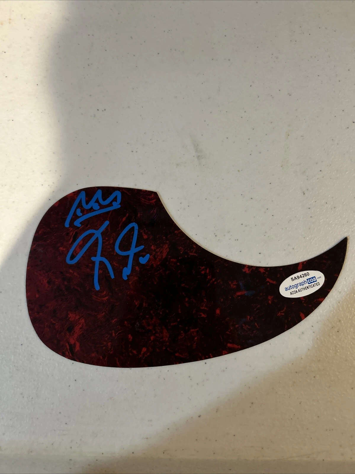 CHRISTONE KINGFISH INGRAM SIGNED AUTOGRAPH ACOUSTIC PICKGUARD ACOA GUITAR BLUES