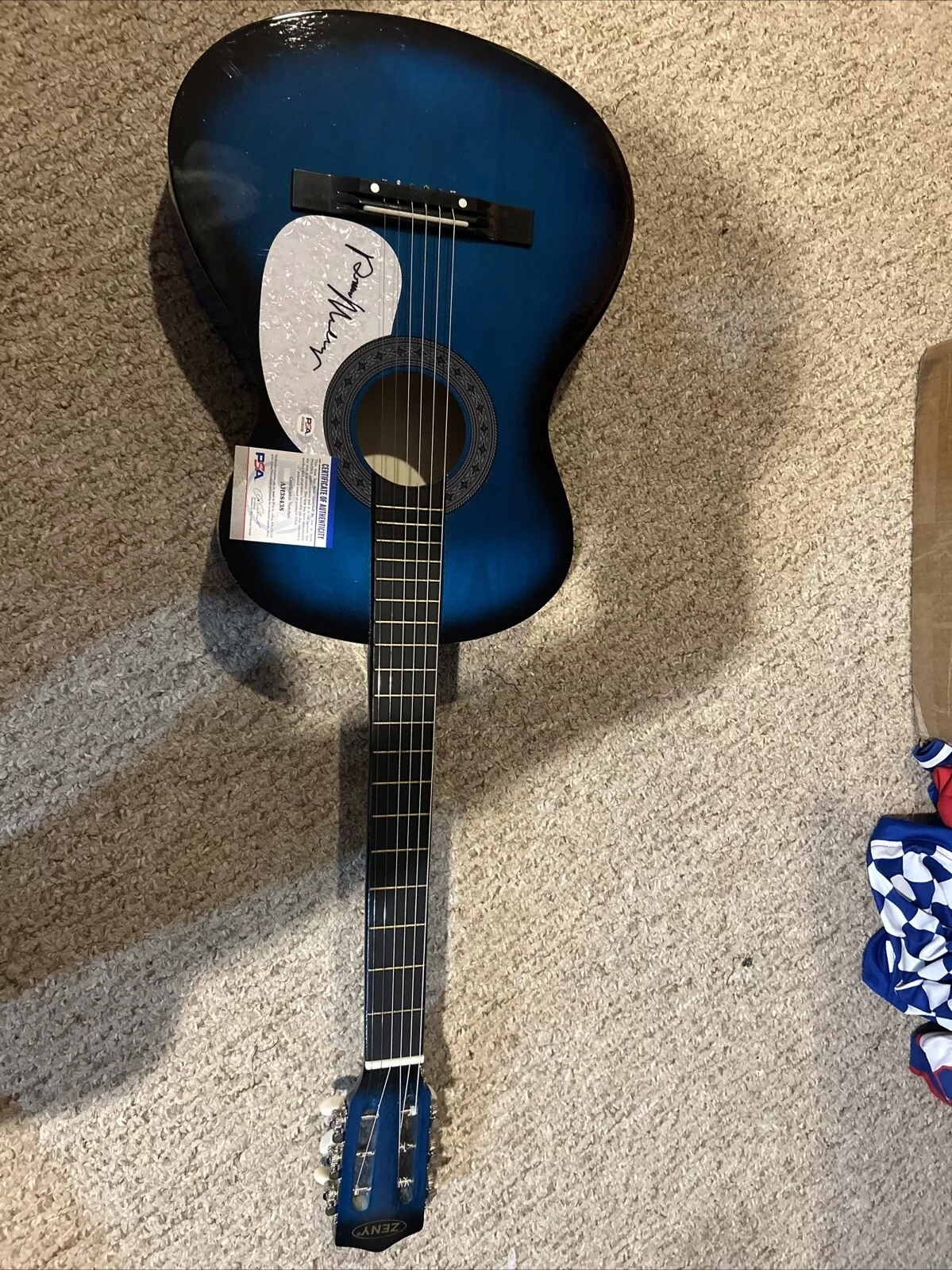 RONNIE MILSAP SIGNED AUTOGRAPH 38” ACOUSTIC GUITAR PSA COA COUNTRY STAR
