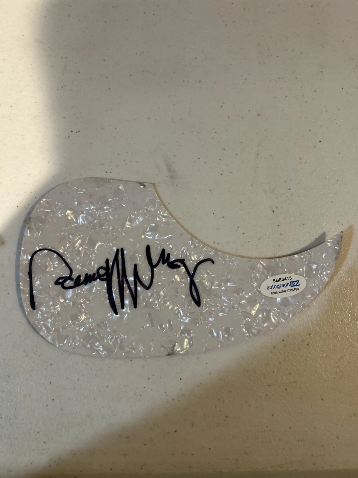 RONNIE MILSAP SIGNED AUTOGRAPH ACOUSTIC PICKGUARD ACOA GUITAR COUNTRY