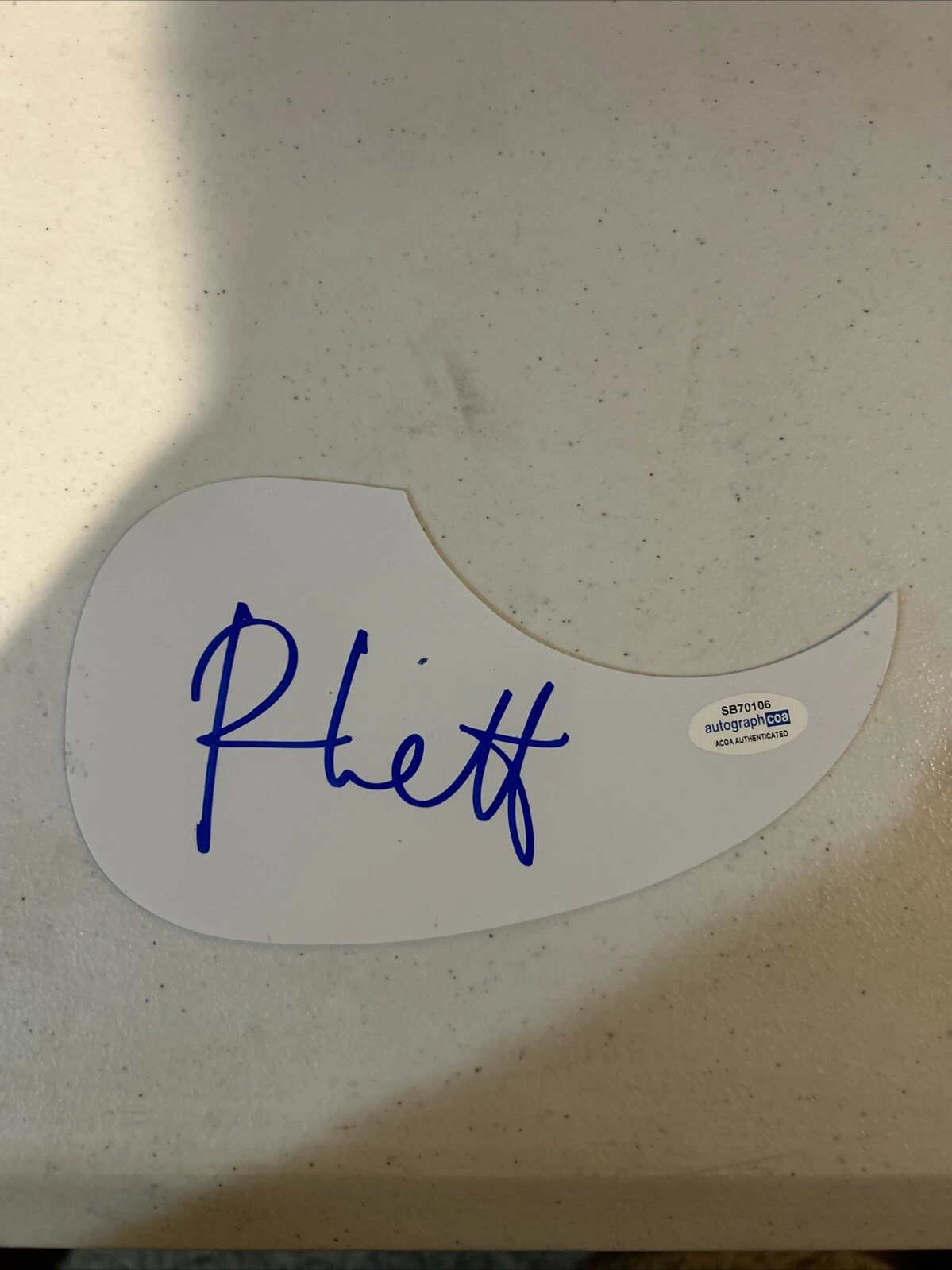 RHETT MILLER OLD 97s SIGNED AUTOGRAPH ACOUSTIC GUITAR PICKGUARD ACOA