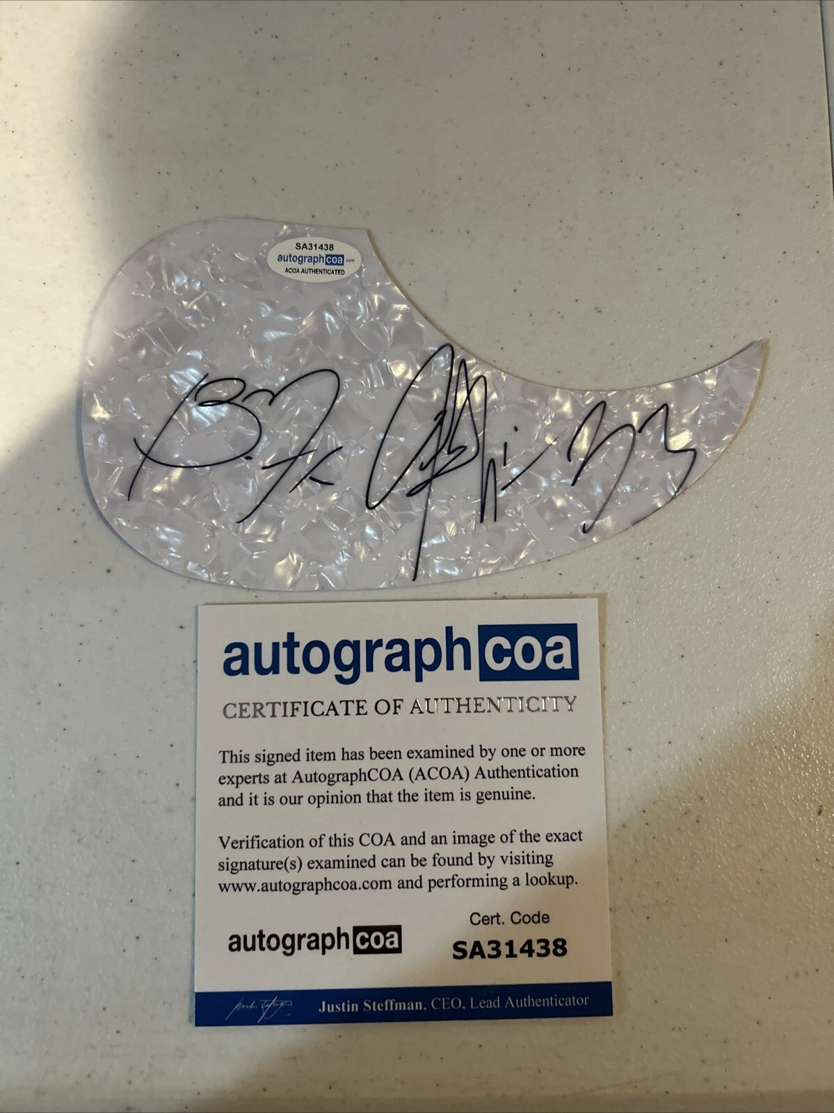 JUDAH & THE LION SIGNED AUTOGRAPH ACOUSTIC PICKGUARD ACOA GUITAR