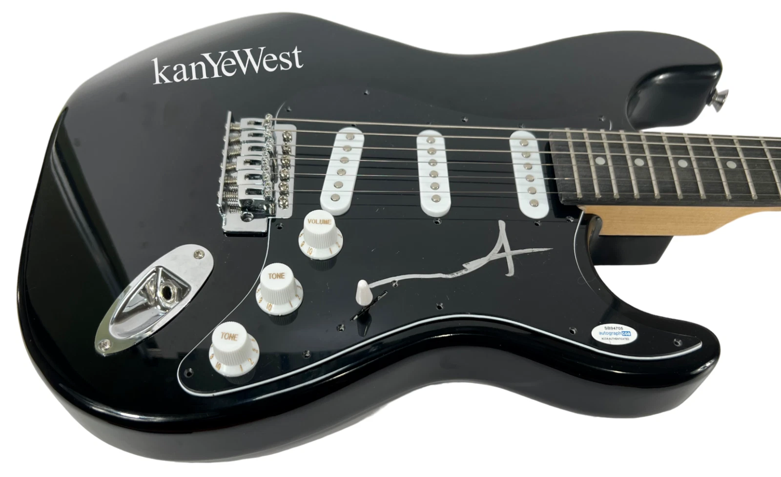 Kanye West Ye Signed Autograph Electric Guitar Hip Hop Rapper ACOA COA