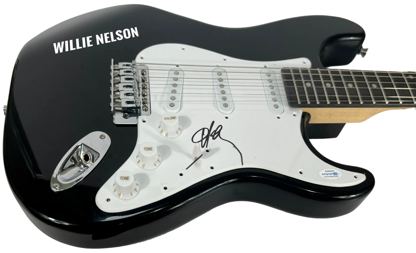 Willie Nelson Signed Autograph Electric Guitar Country Music Highwaymen ACOA COA