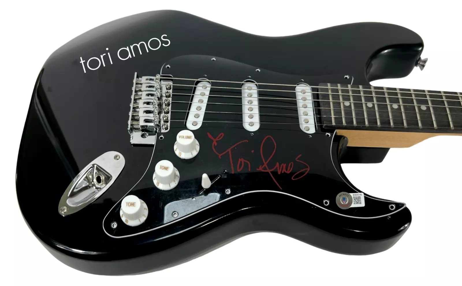 Tori Amos Signed Electric Guitar Autograph Singer Beckett COA