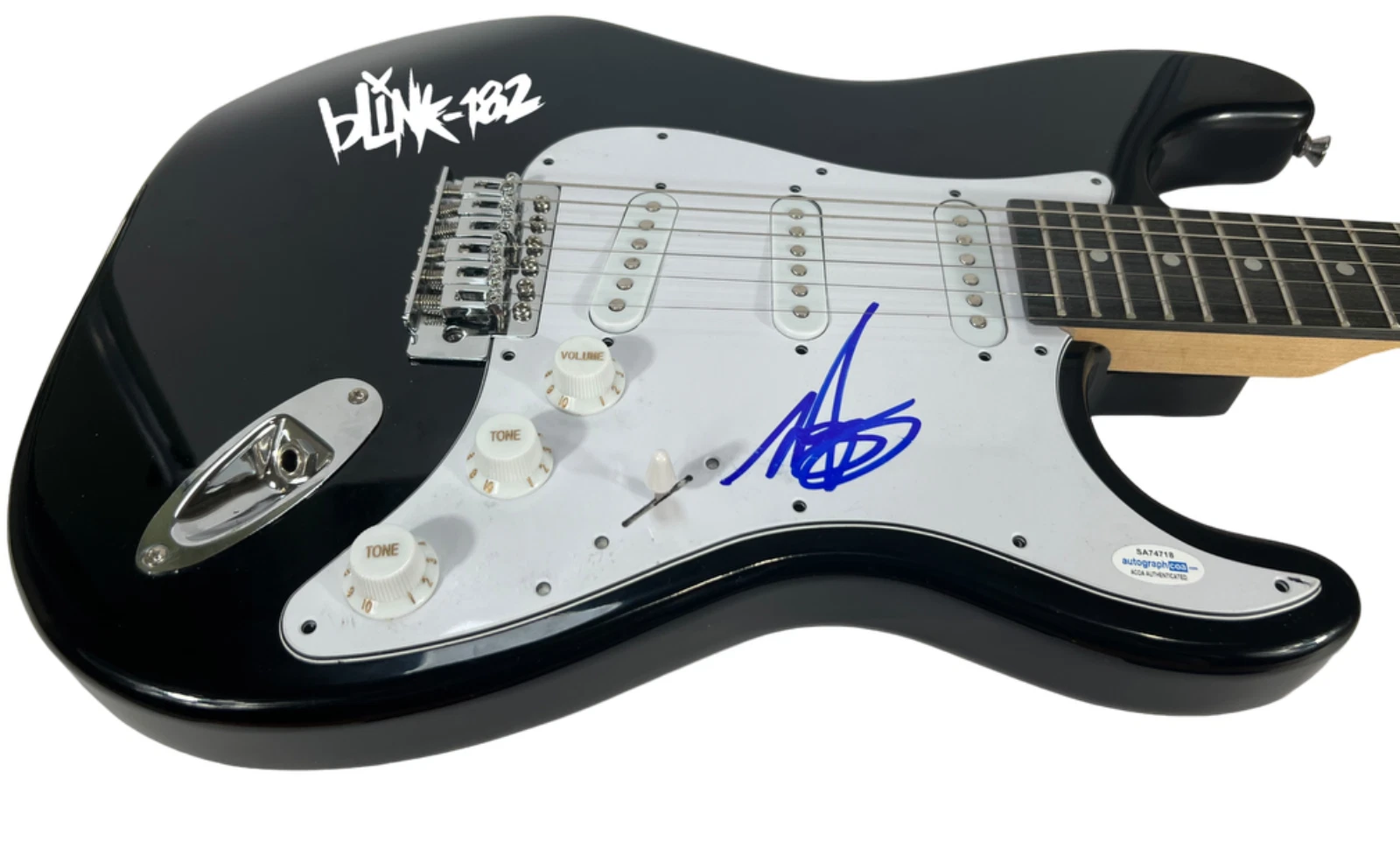 Mark Hoppus Blink-182 Signed Electric Guitar Autograph Band Bassist ACOA COA