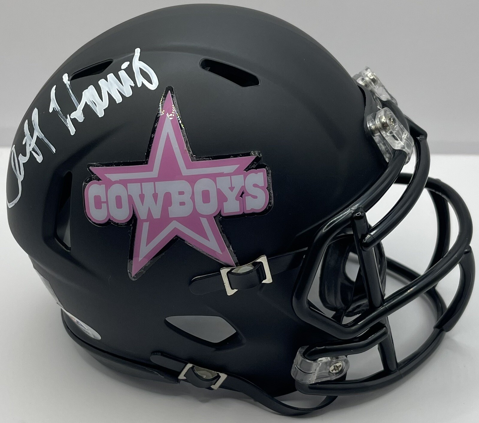 Cliff Harris Signed Autographed Dallas Cowboys Custom Mini Helmet PSA/DNA