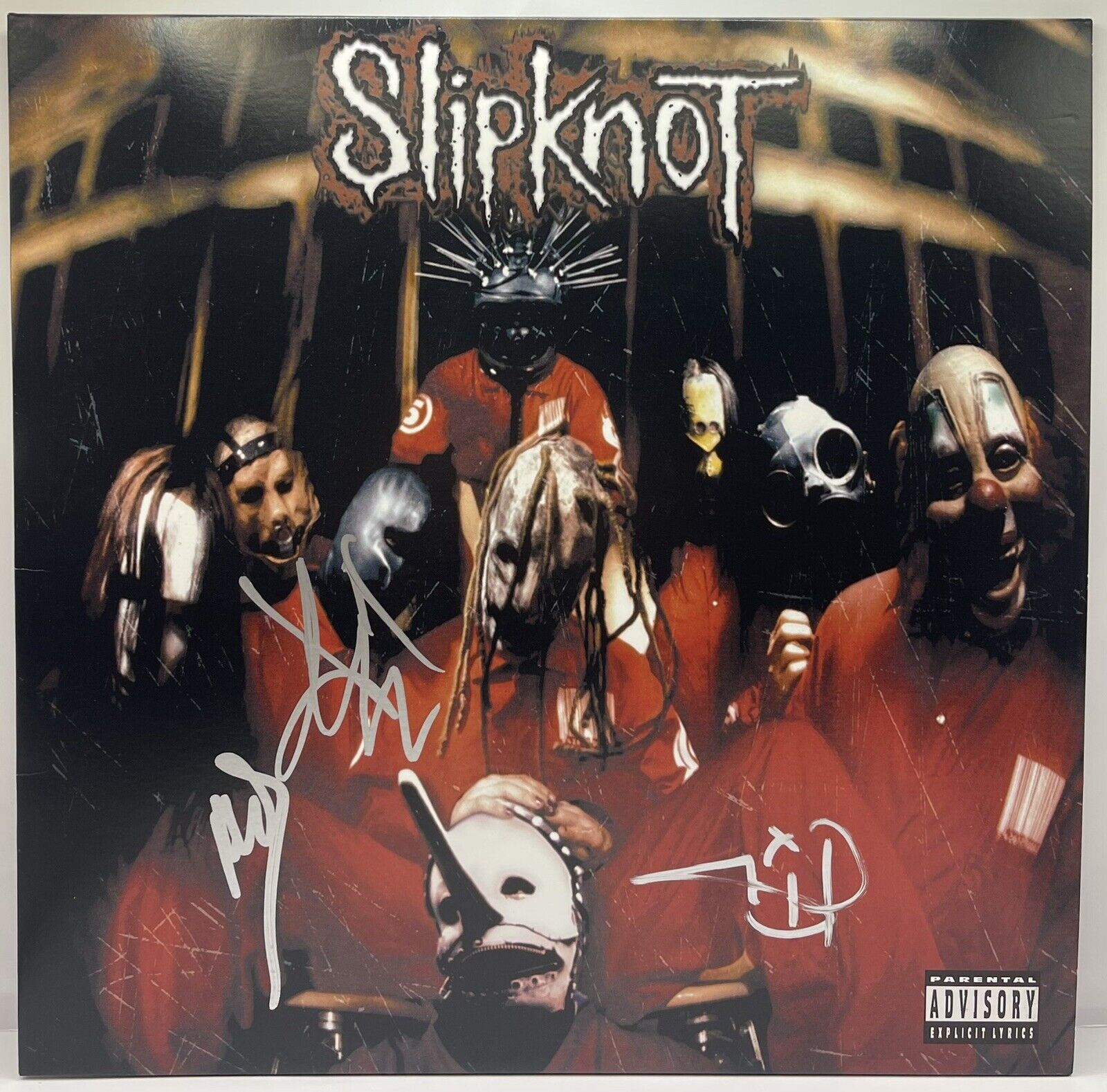 Slipknot Signed Autographed Album Vinyl Jim Sid Mick PSA/DNA Coa
