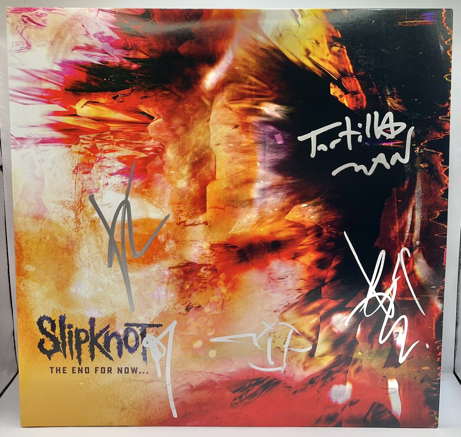 Slipknot Signed The End For Now Vinyl Album PSA/DNA Jim Sid Mick V-Man Tortilla