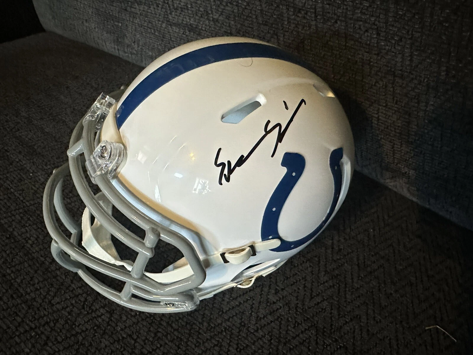 Coach Shane Steichen Signed Indianapolis Colts Mini Helmet Autographed