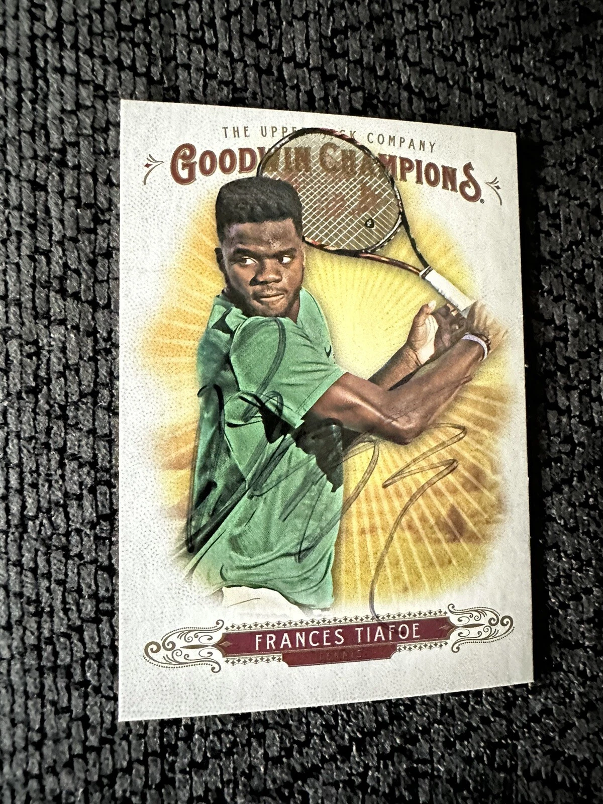 Frances Tiafoe Signed Trading Card Autographed Tennis Legend