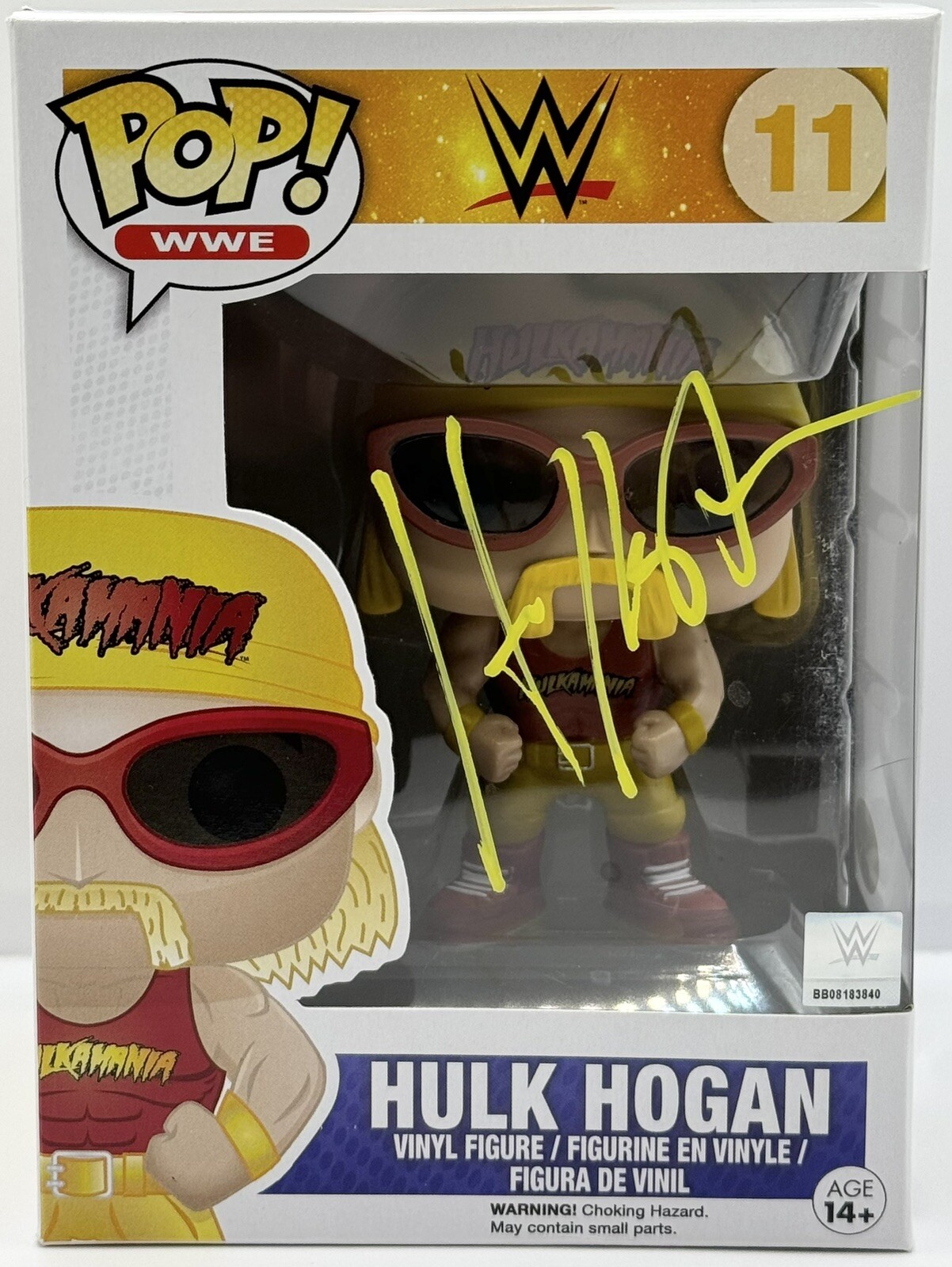 Hulk Hogan Signed Autographed WWF Funko Pop JSA COA Hulkamania