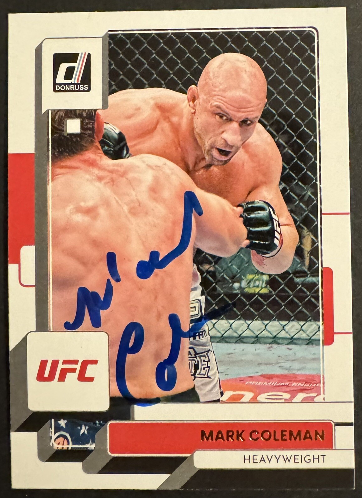 Mark Coleman Signed Autographed 2023 Donruss UFC Base Card Beckett Coa