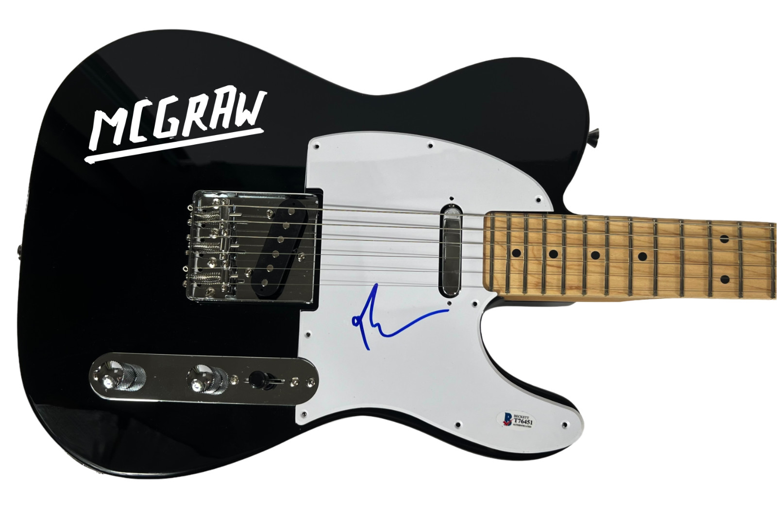 Tim McGraw Signed Autograph Electric Guitar Country Music Star Beckett COA