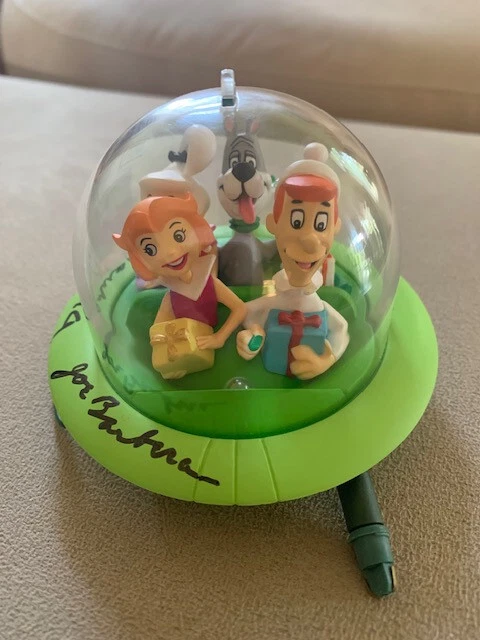 BILL HANNA+JOE BARBERA SIGNED JETSONS HALLMARK ORNAMENT     VERY RARE      JSA