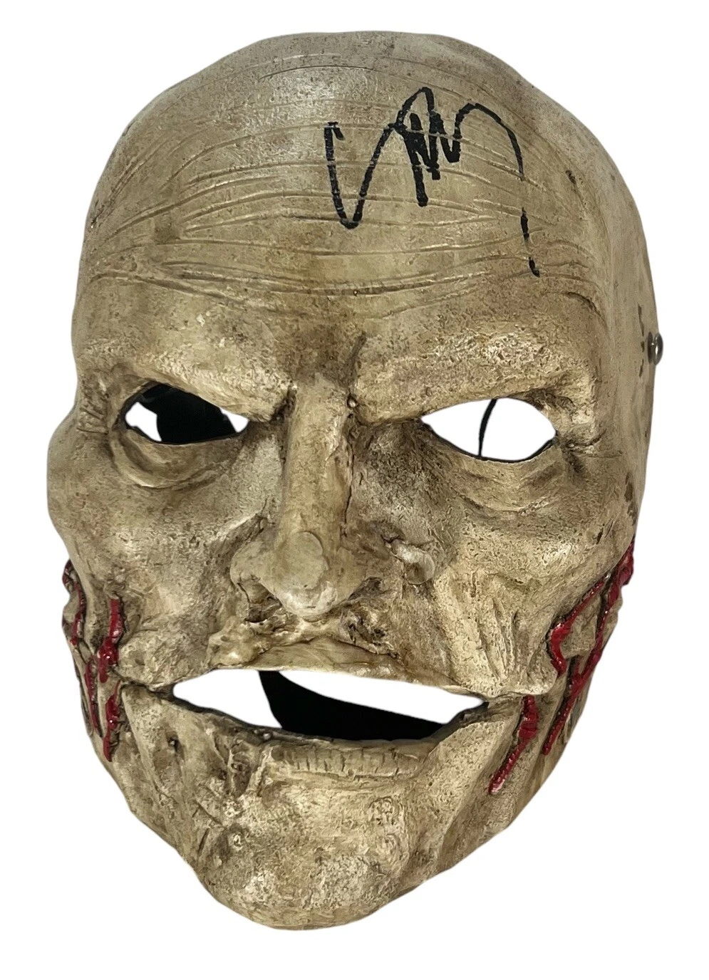 Corey Taylor Signed Slipknot Fibreglass Mask Gray Chapter Beckett Witness COA