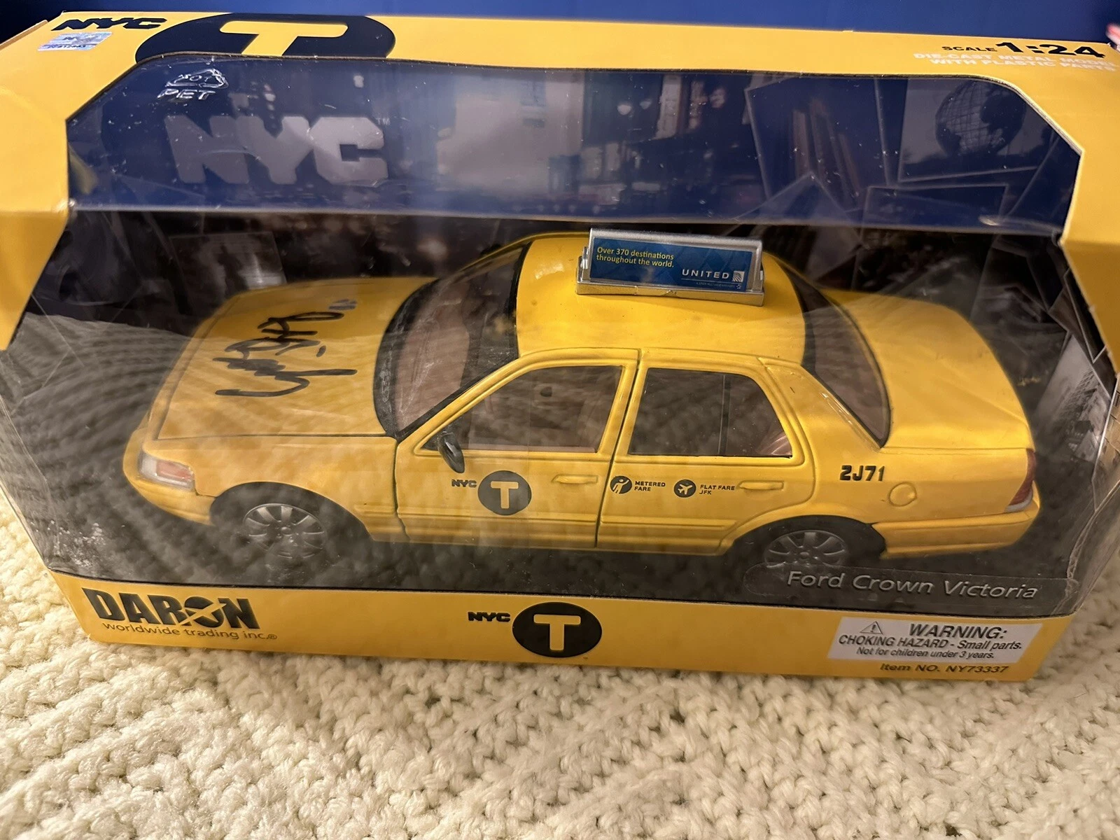 Ben Bailey Signed 1/24 Scale Diecast Taxi Cash Cab Car Autographed New