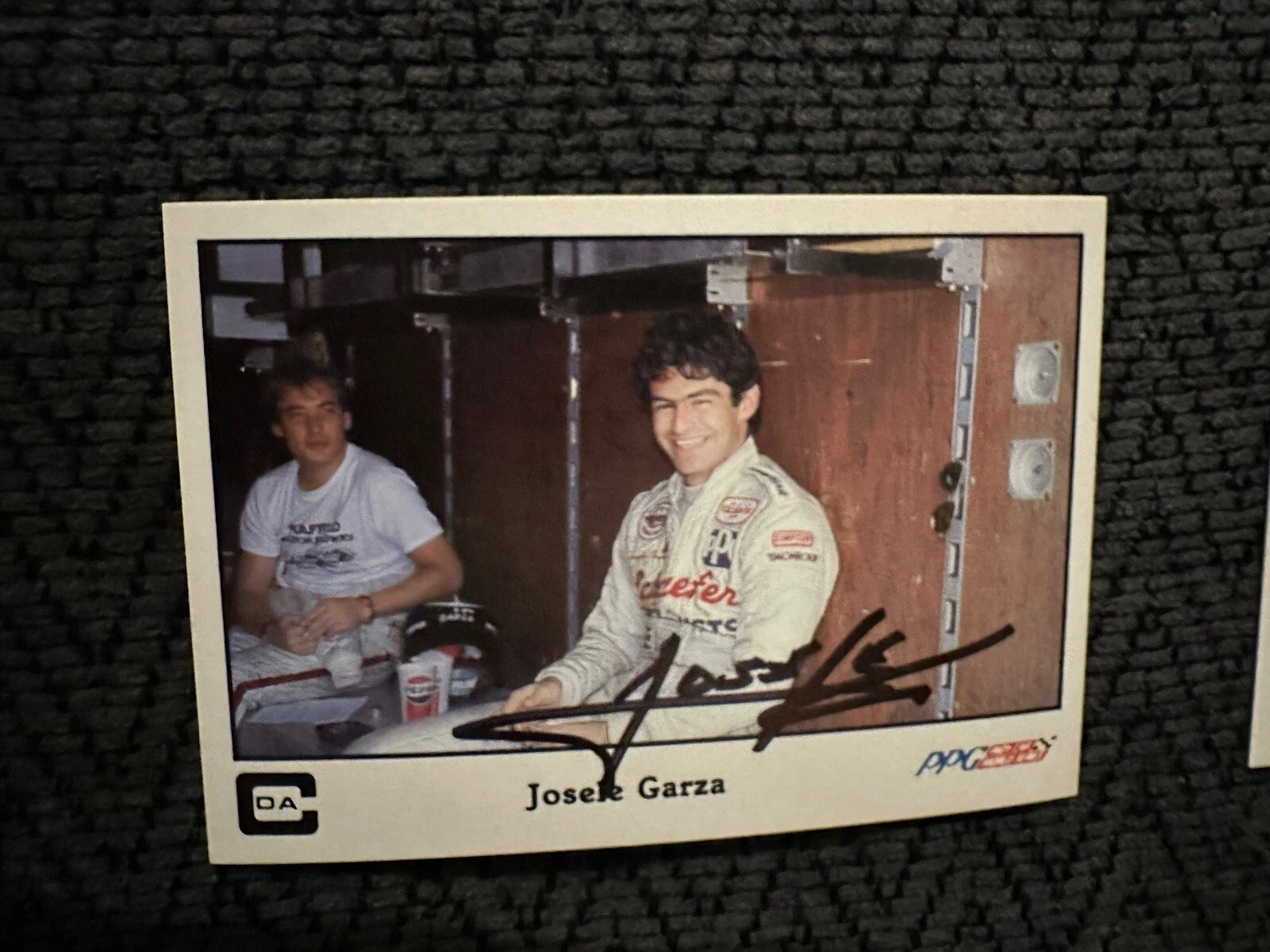 Signed Trading Card Indy 500 Car Indianapolis Josele Garza Autographed