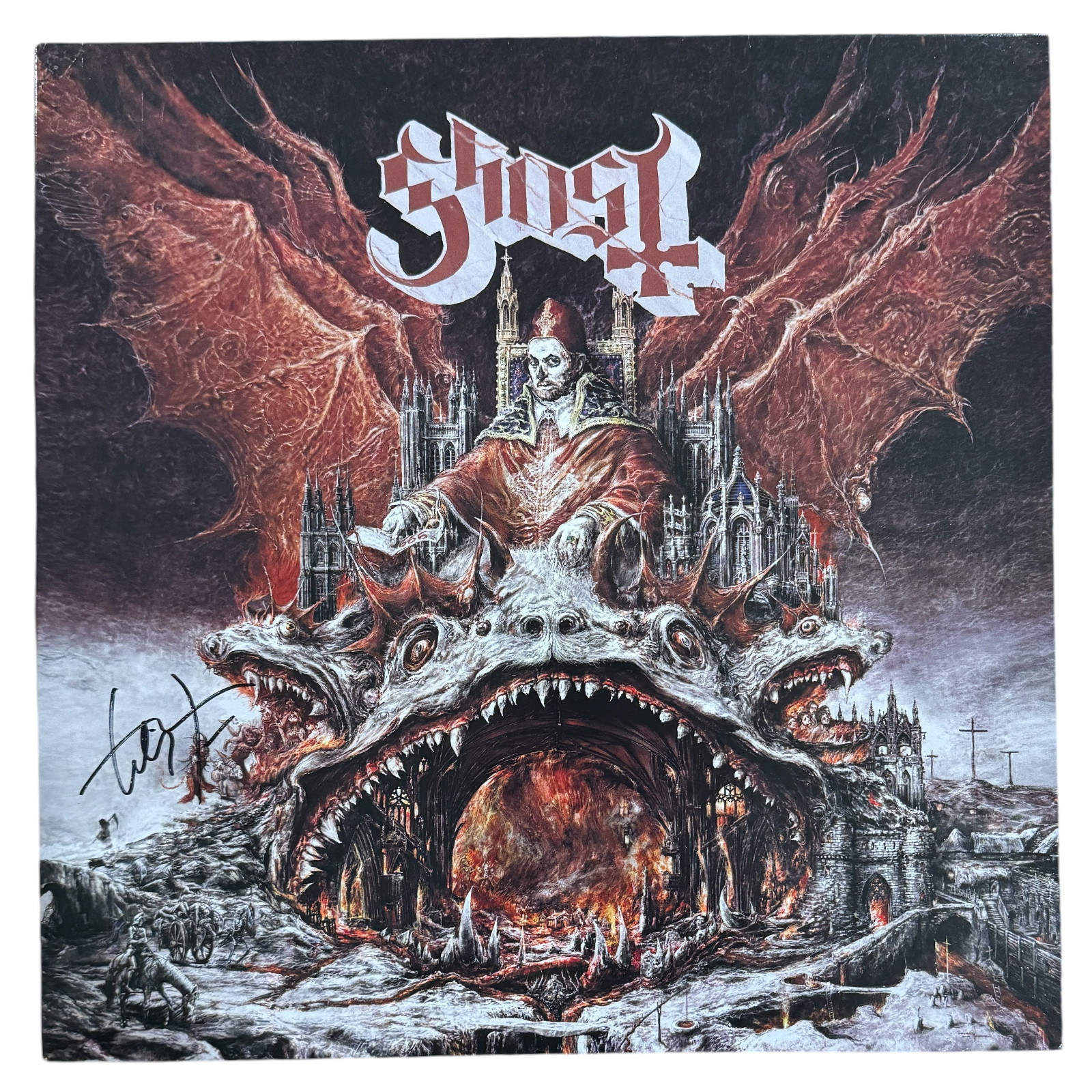 Tobias Forge GHOST Prequelle Signed Autograph Vinyl Record Album LP ACOA COA