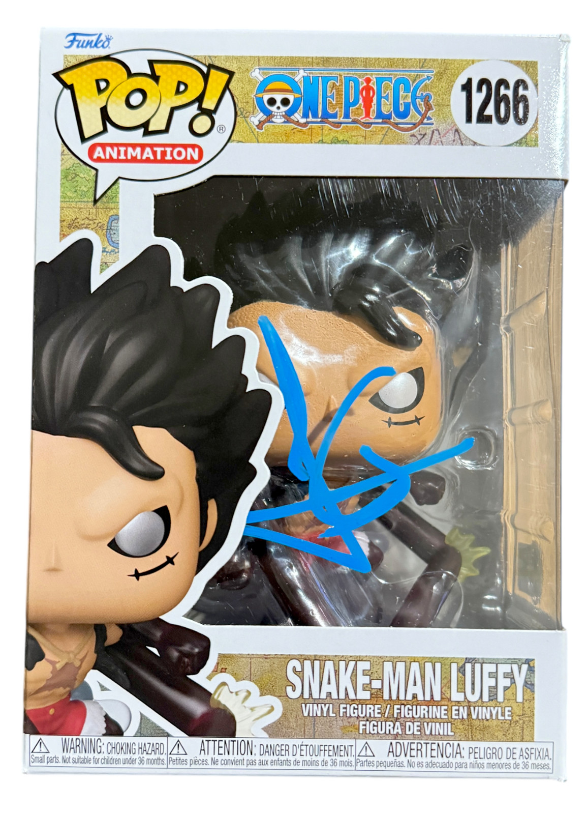 Iñaki Godoy Signed One Piece Snake Man Luffy Funko Pop Autograph Beckett COA