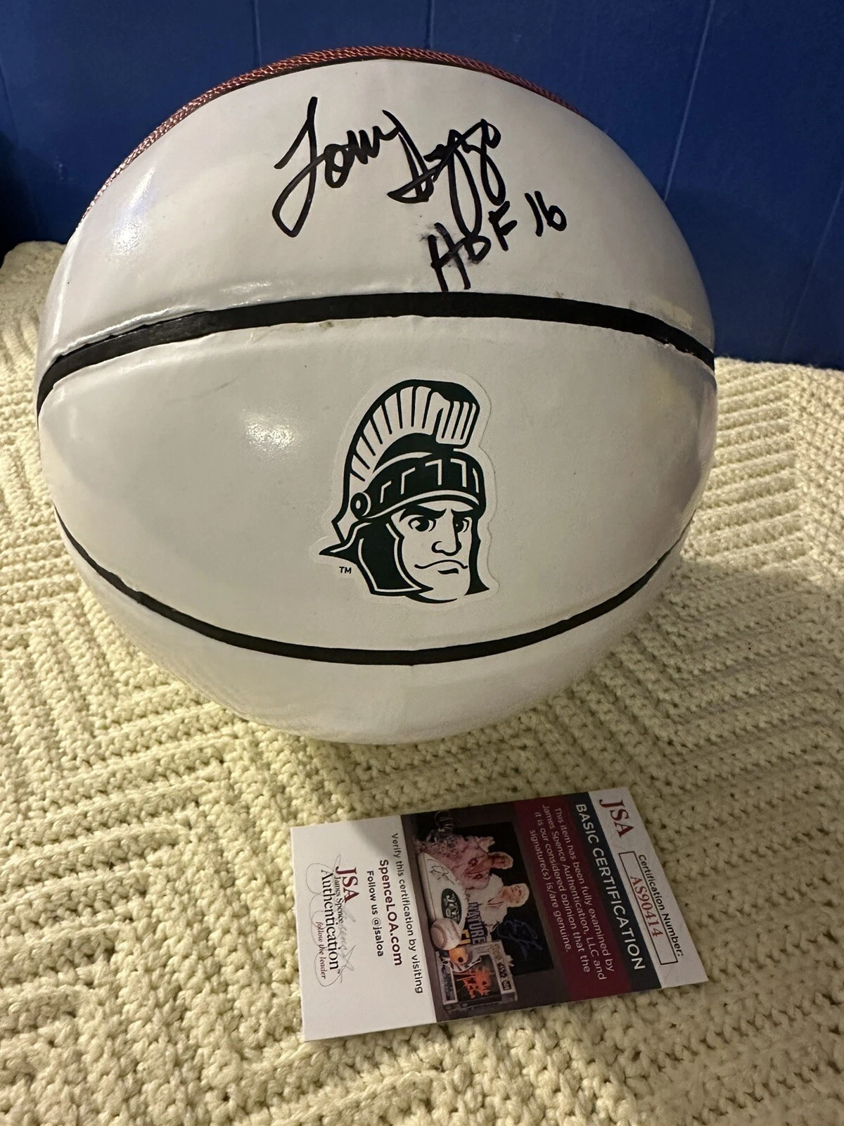 Tom Izzo Signed NCAA Basketball Autographed JSA COA Authentication MSU Spartans