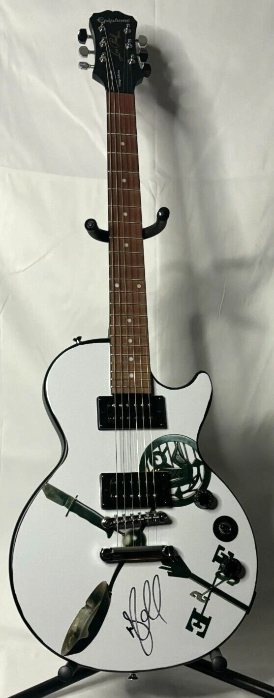 Jason Isbell 400 Unit REAL hand SIGNED Weathervanes Les Paul Guitar JSA LOA 1/6