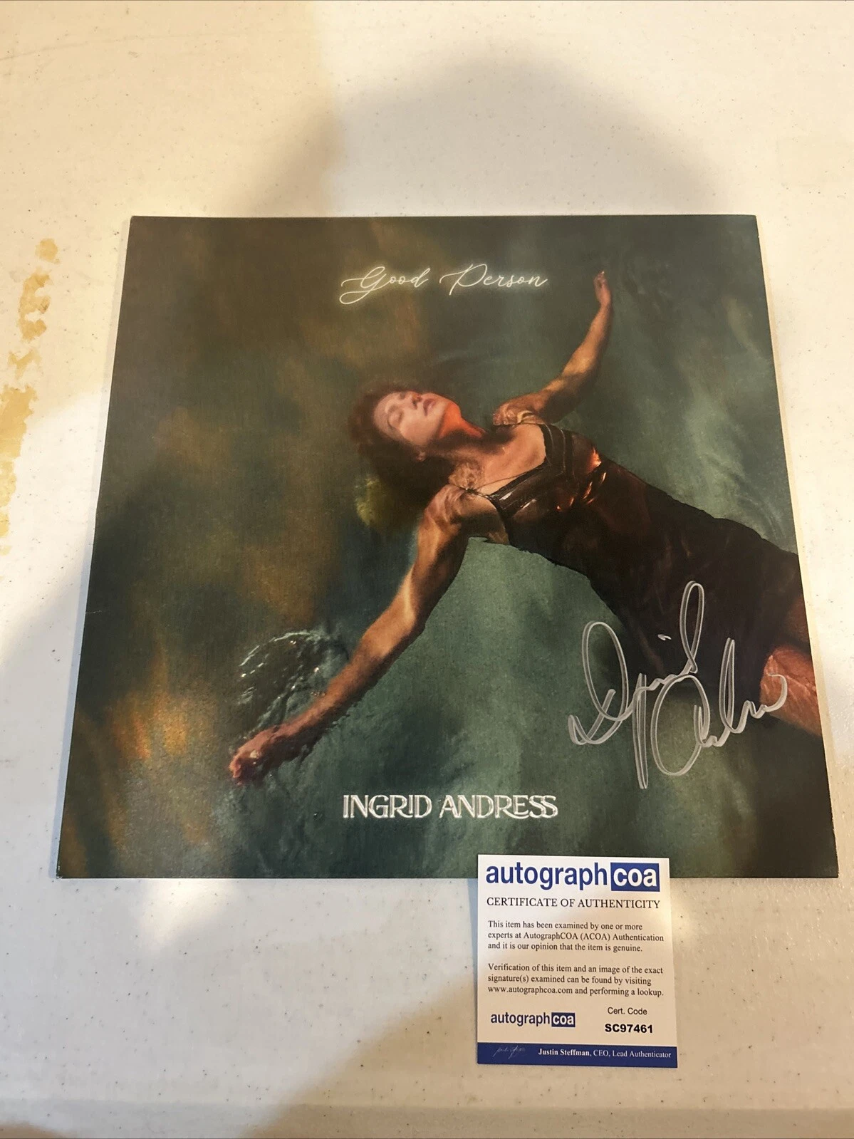 INGRID ANDRESS SIGNED AUTOGRAPH VINYL ALBUM ACOA GOOD PERSON RECORD COUNTRY