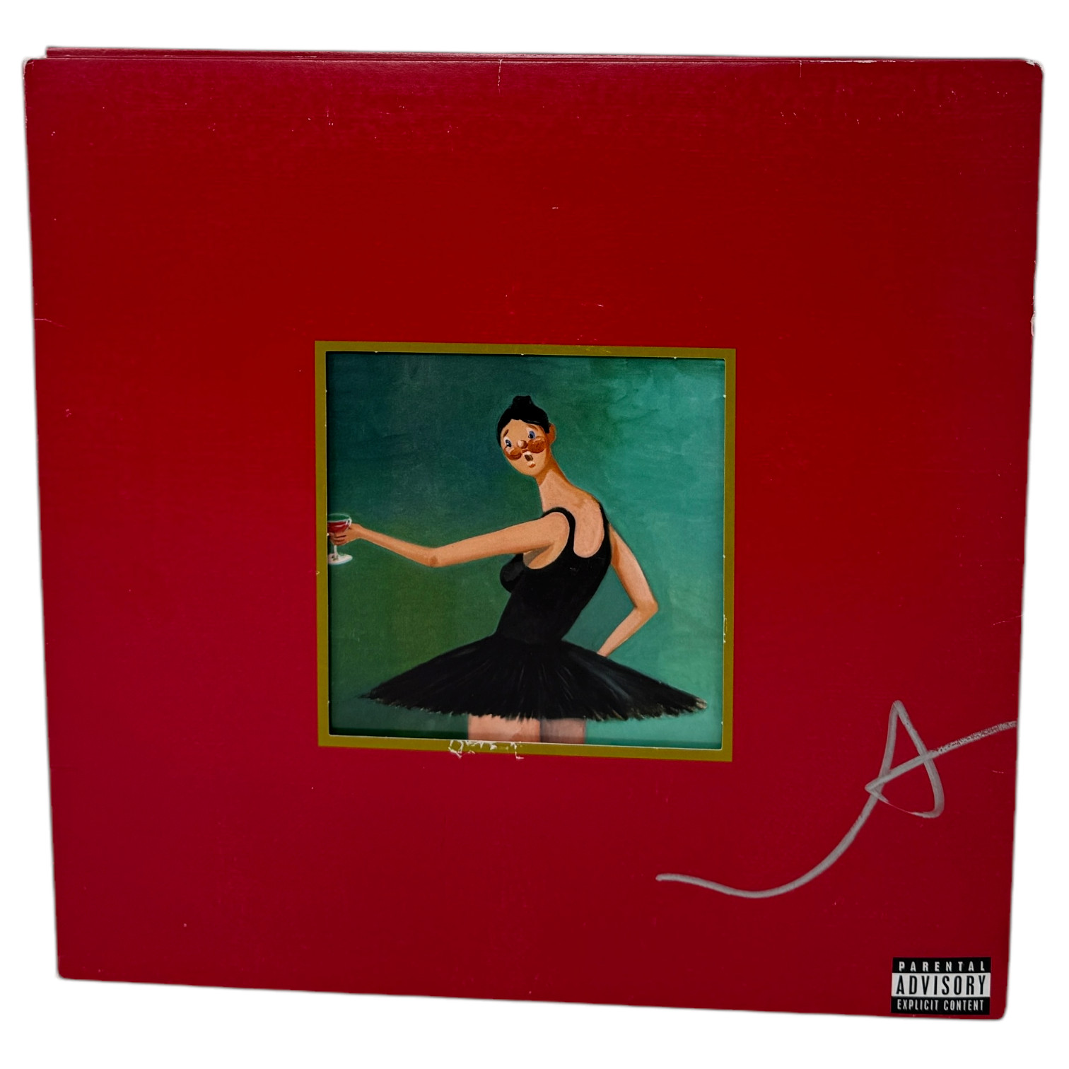 Kanye West Signed Autograph My Beautiful Dark Twisted Fantasy Vinyl Album ACOA