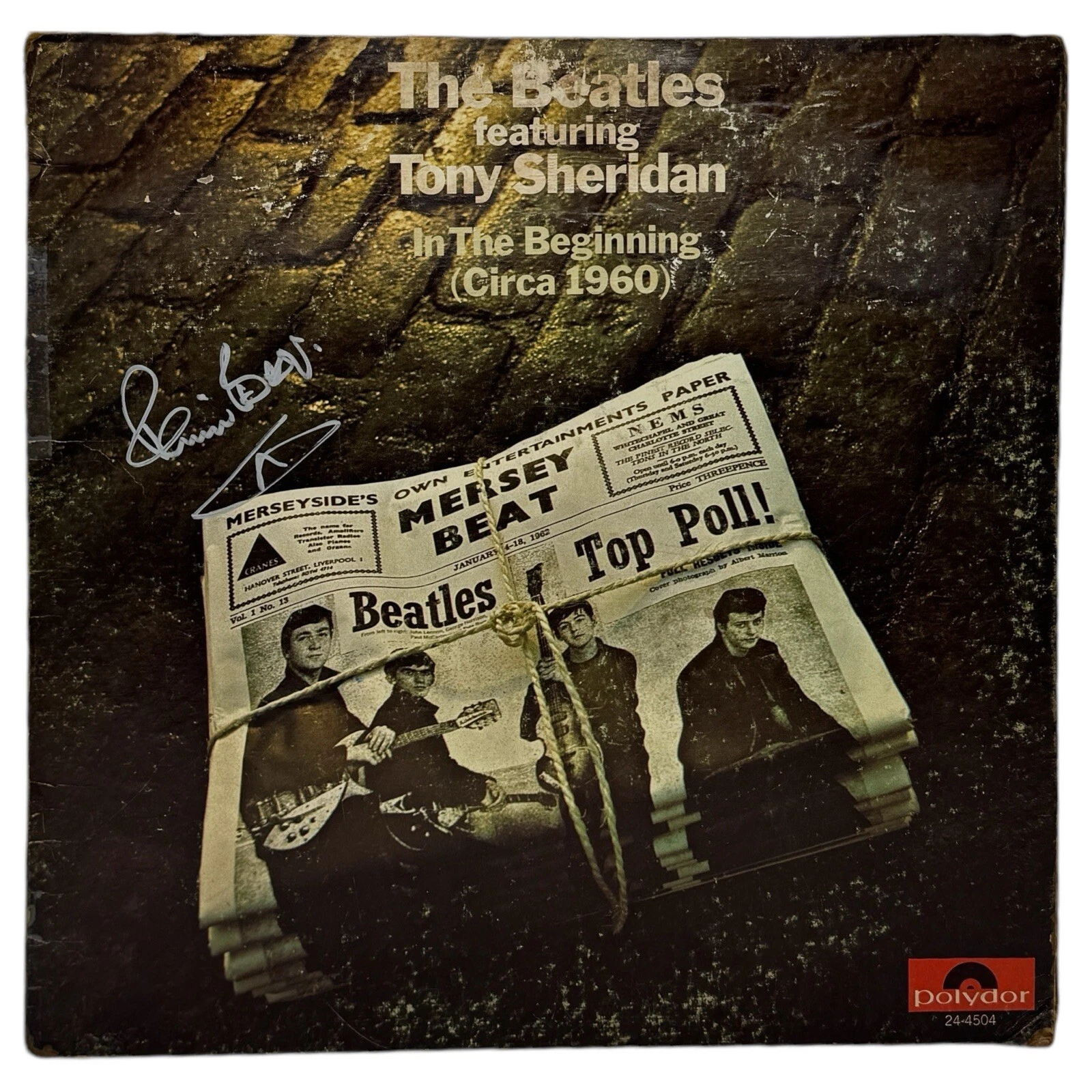 Pete Best Signed Autographed The Beatles In the Beginning Vinyl LP Beckett COA