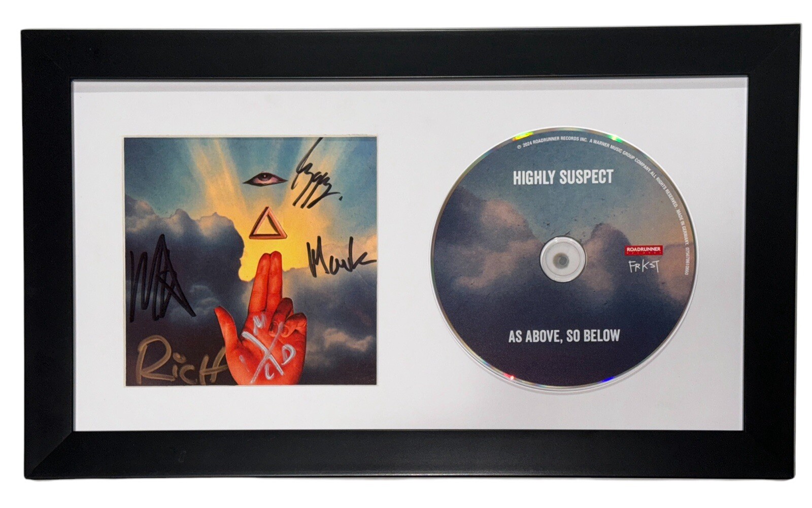 HIGHLY SUSPECT Band Signed Autograph As Above, So Below Framed CD Display COA