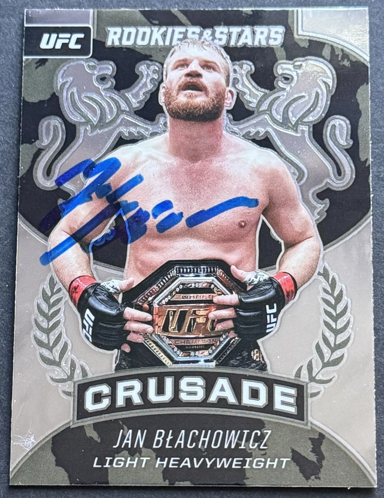 Jan Blachowicz Signed Auto 2021 Rookies & Stars Crusade UFC Base Card Beckett