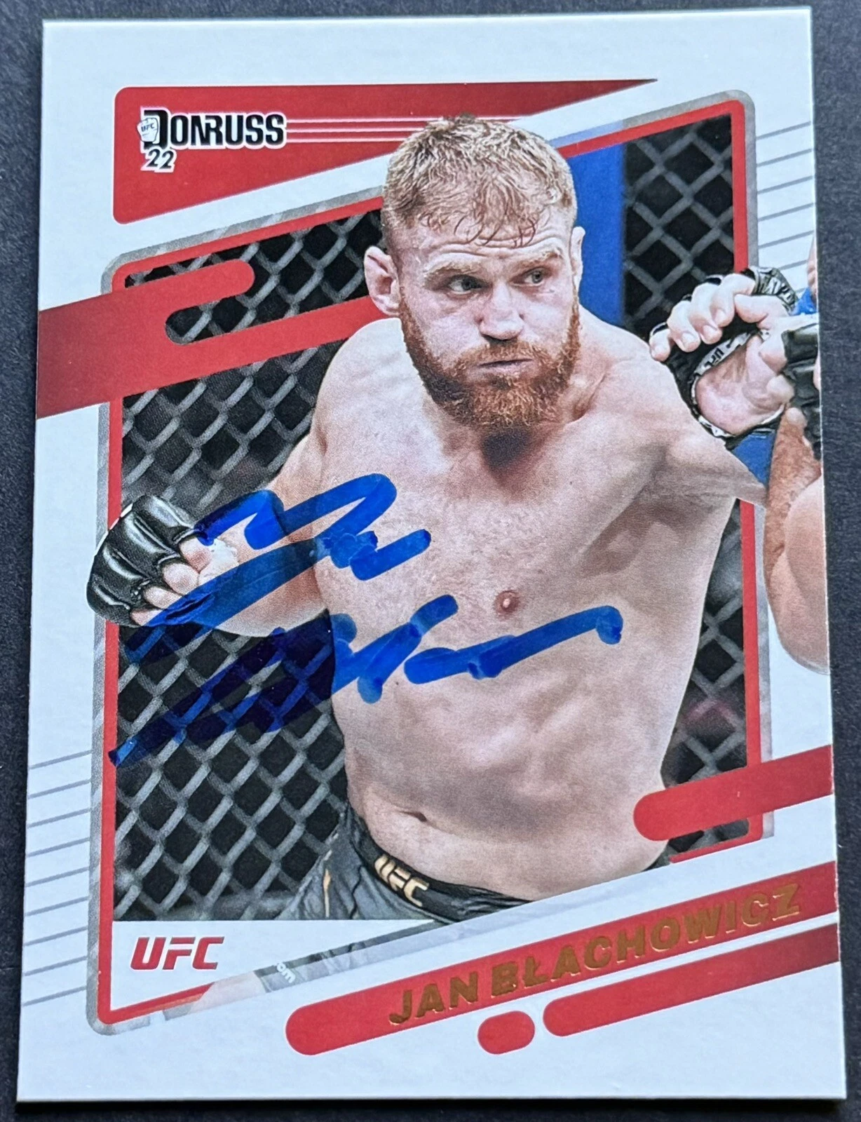 Jan Blachowicz Signed Auto 2022 Donruss UFC Base Card Beckett Coa